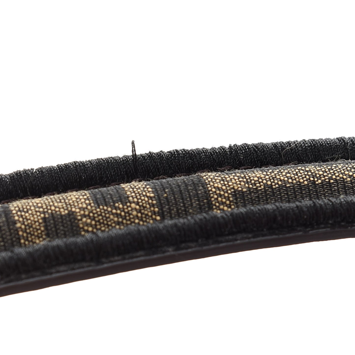 Fabric Jacquard FF 1974 Medium Baguette Tobacco Moro Black