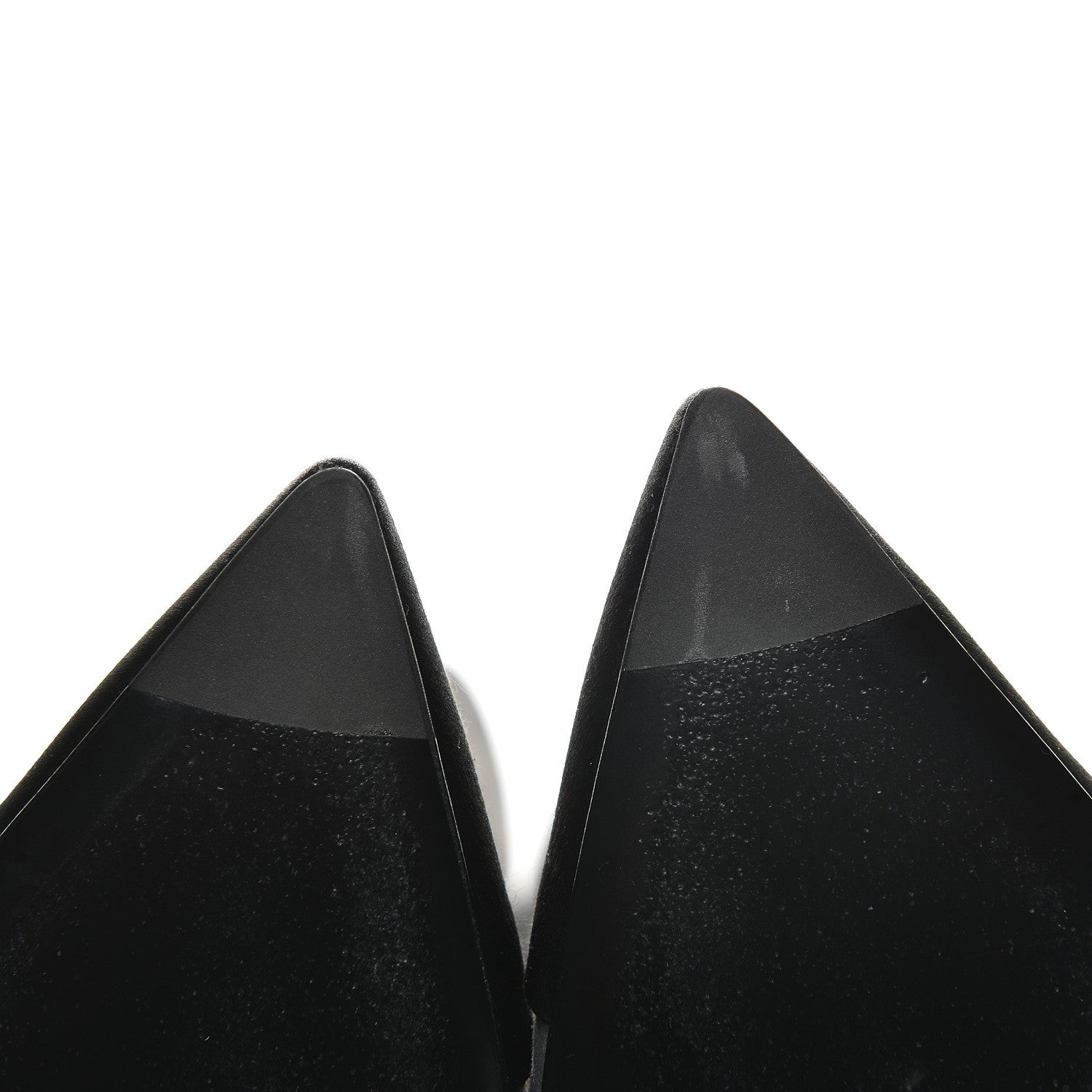 Chanel Suede Calfskin Satin Cap Toe Short Boots 39 Grey Black 11 of 12