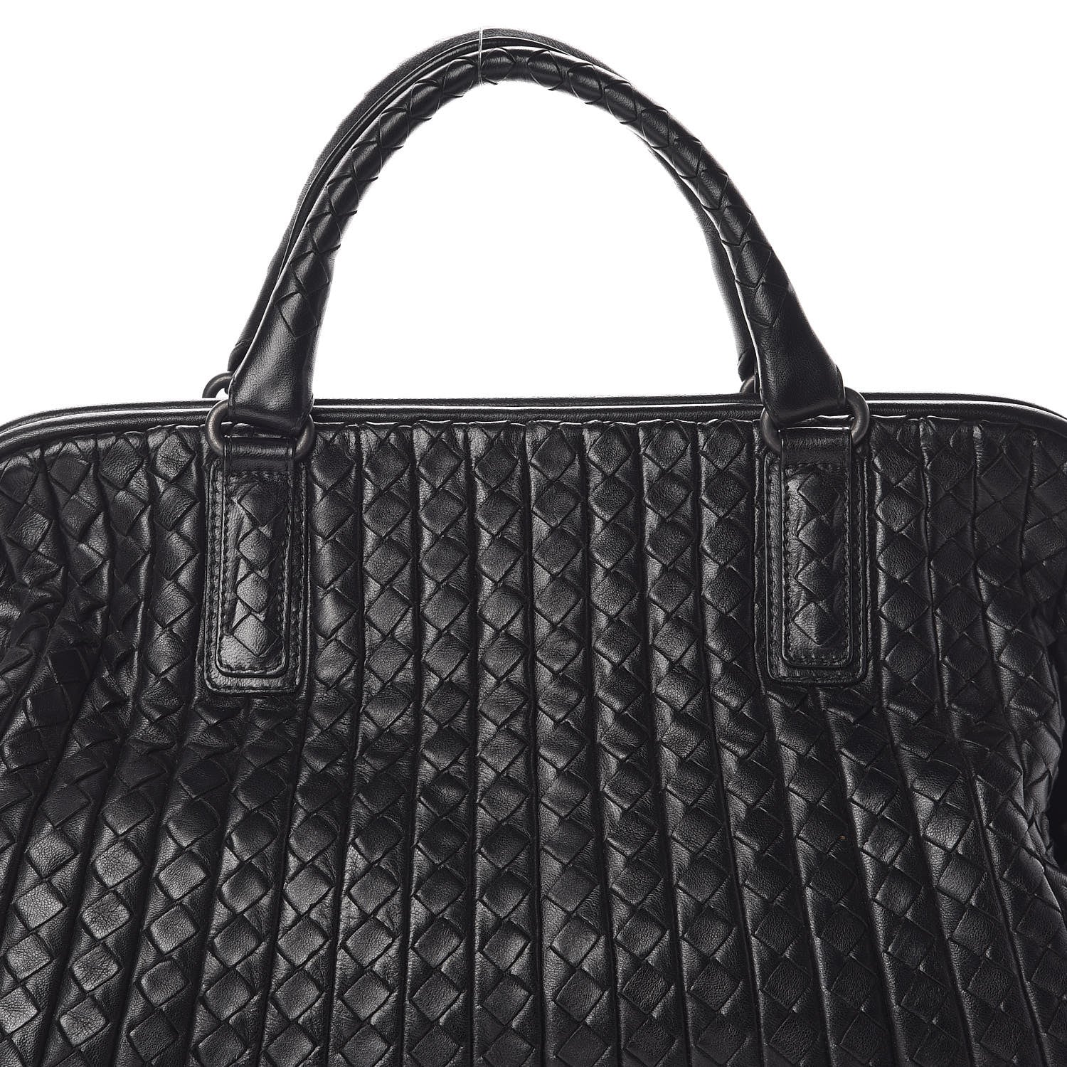 Bottega Veneta Nappa Intrecciato New Bond Satchel Black 7 of 9