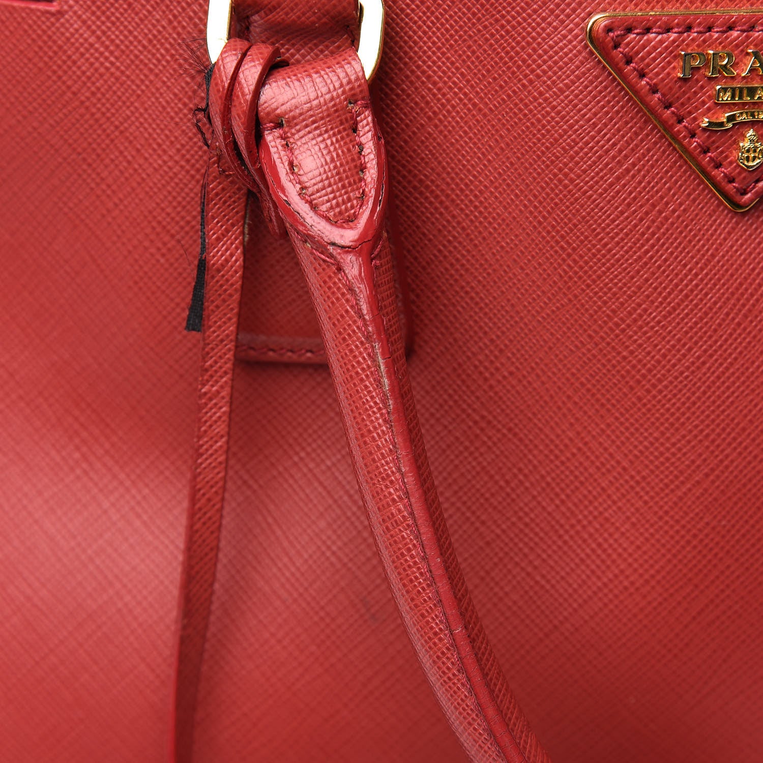 Prada Saffiano Large Galleria Double Zip Tote Fuoco 18 of 19