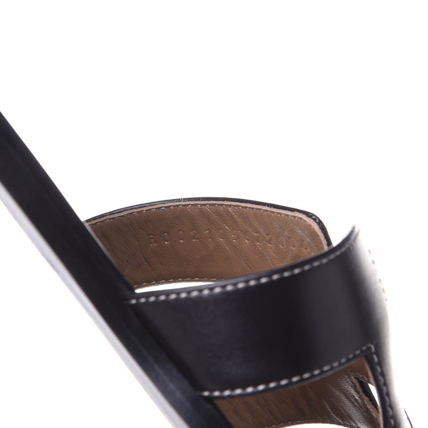 Box Calfskin Oran Sandals 39.5 Black