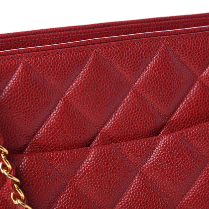 Chanel Caviar Quilted Sun Medallion Shoulder Bag Red 14 of 15