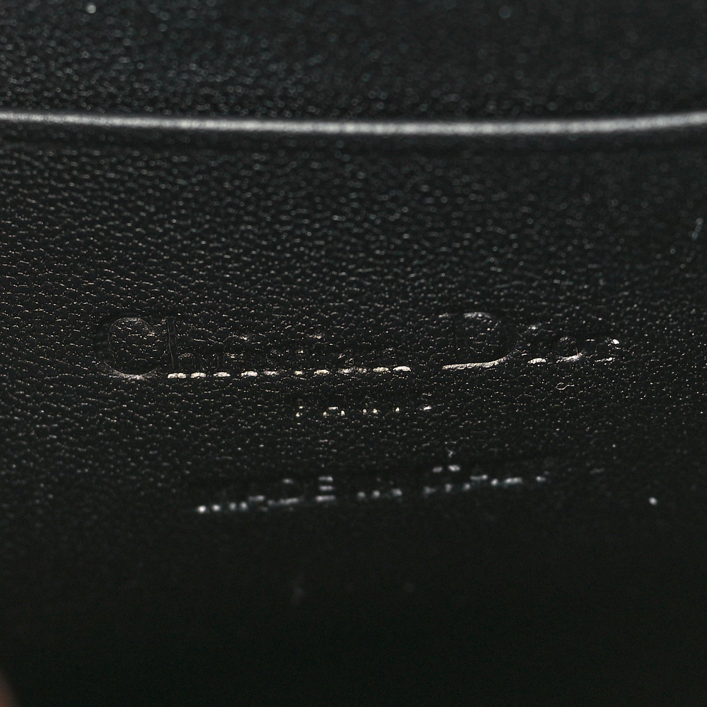 Lambskin Cannage Lady Dior Phone Holder Black
