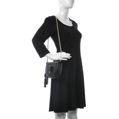 Gucci Calfskin Miss Bamboo Shoulder Bag Black 1 of 7