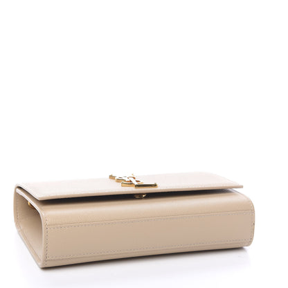 Saint Laurent Grain De Poudre Small Monogram Kate Satchel Nude Powder 3 of 8