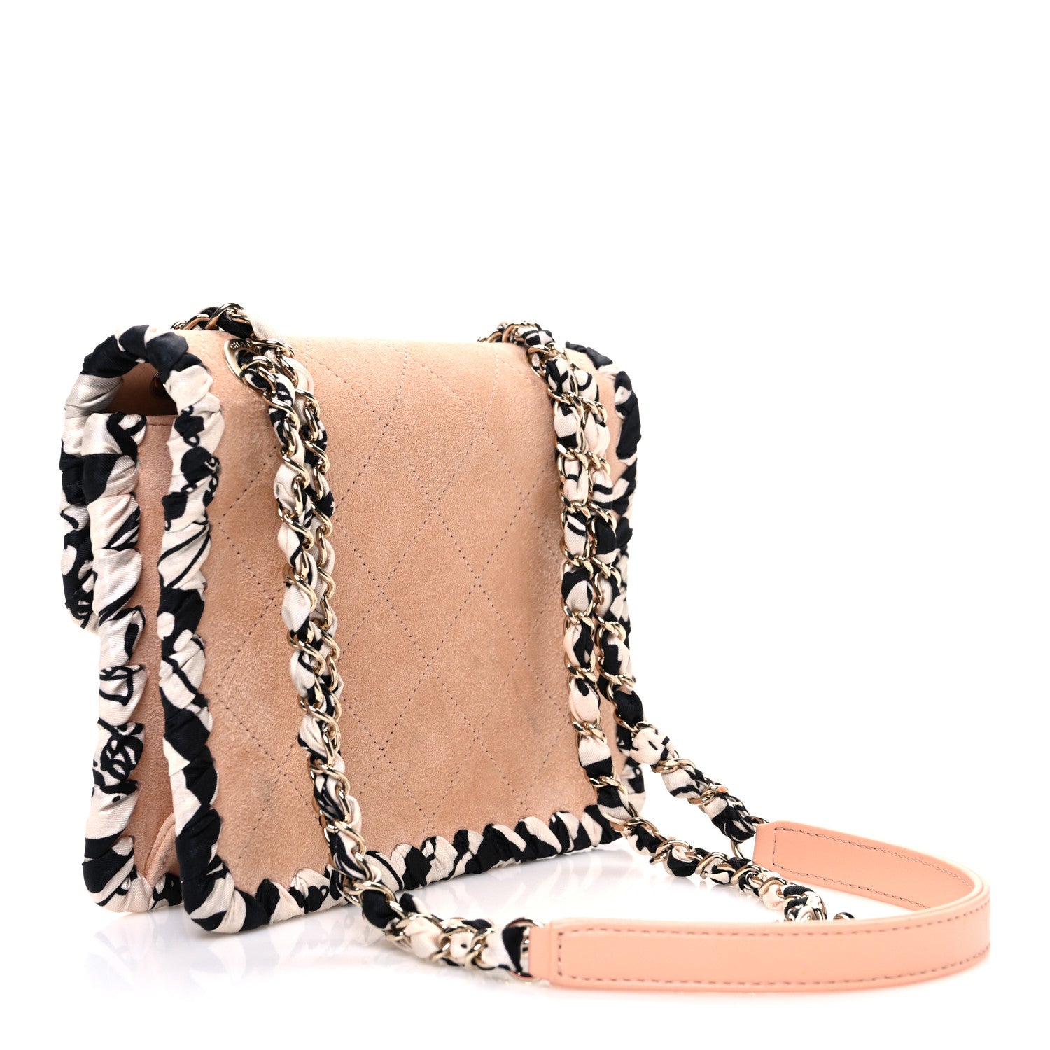 Chanel Suede Calfskin Braided Mini My Own Frame Flap Beige 3 of 11