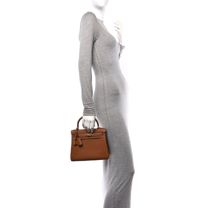 Hermes Togo Kelly Retourne 25 Gold 2 of 11