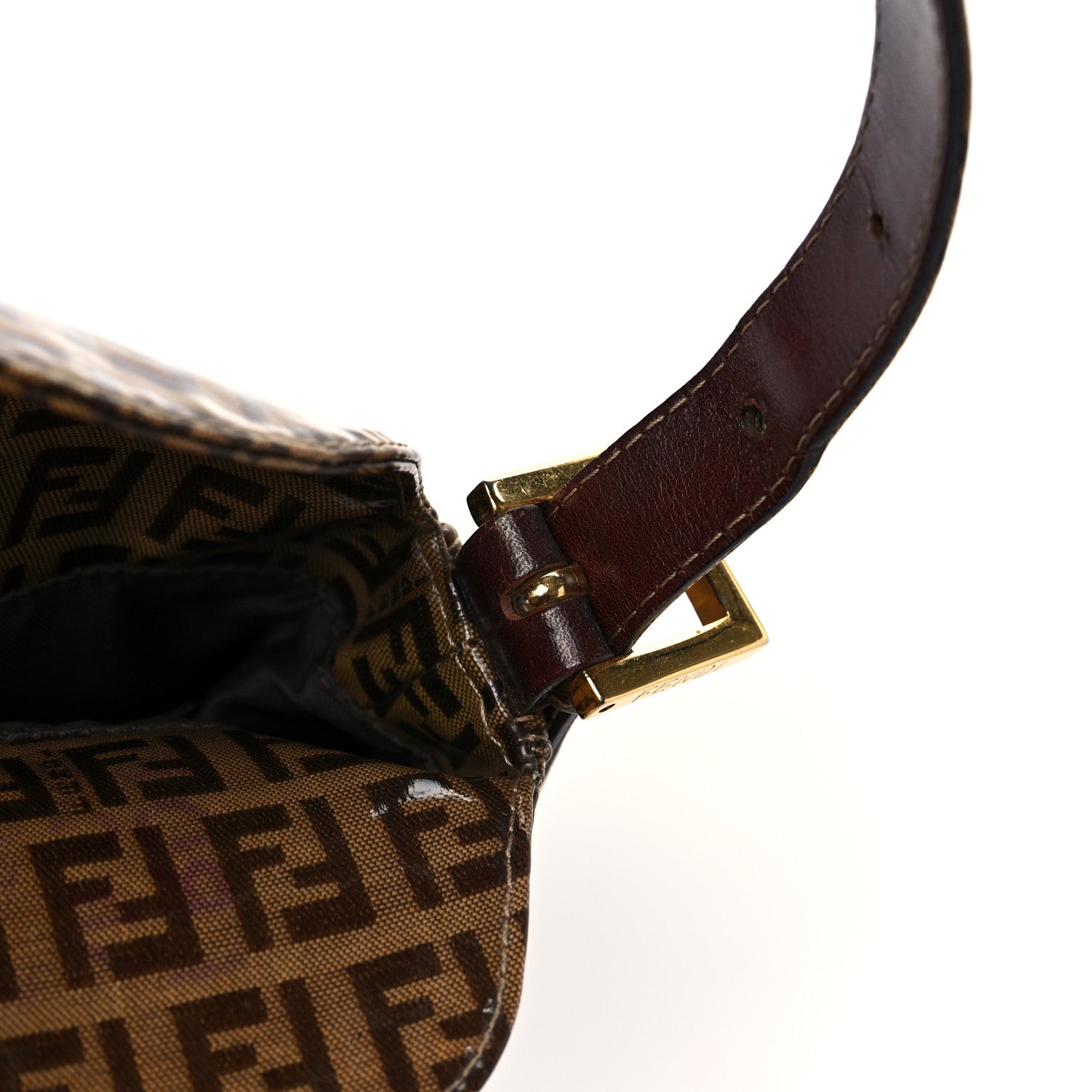 Fendi Vinyl Zucchino Baguette Tobacco 9 of 9