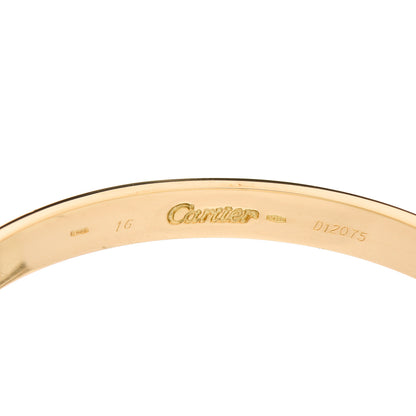 Cartier 18K Yellow Gold LOVE Bracelet 16 4 of 5