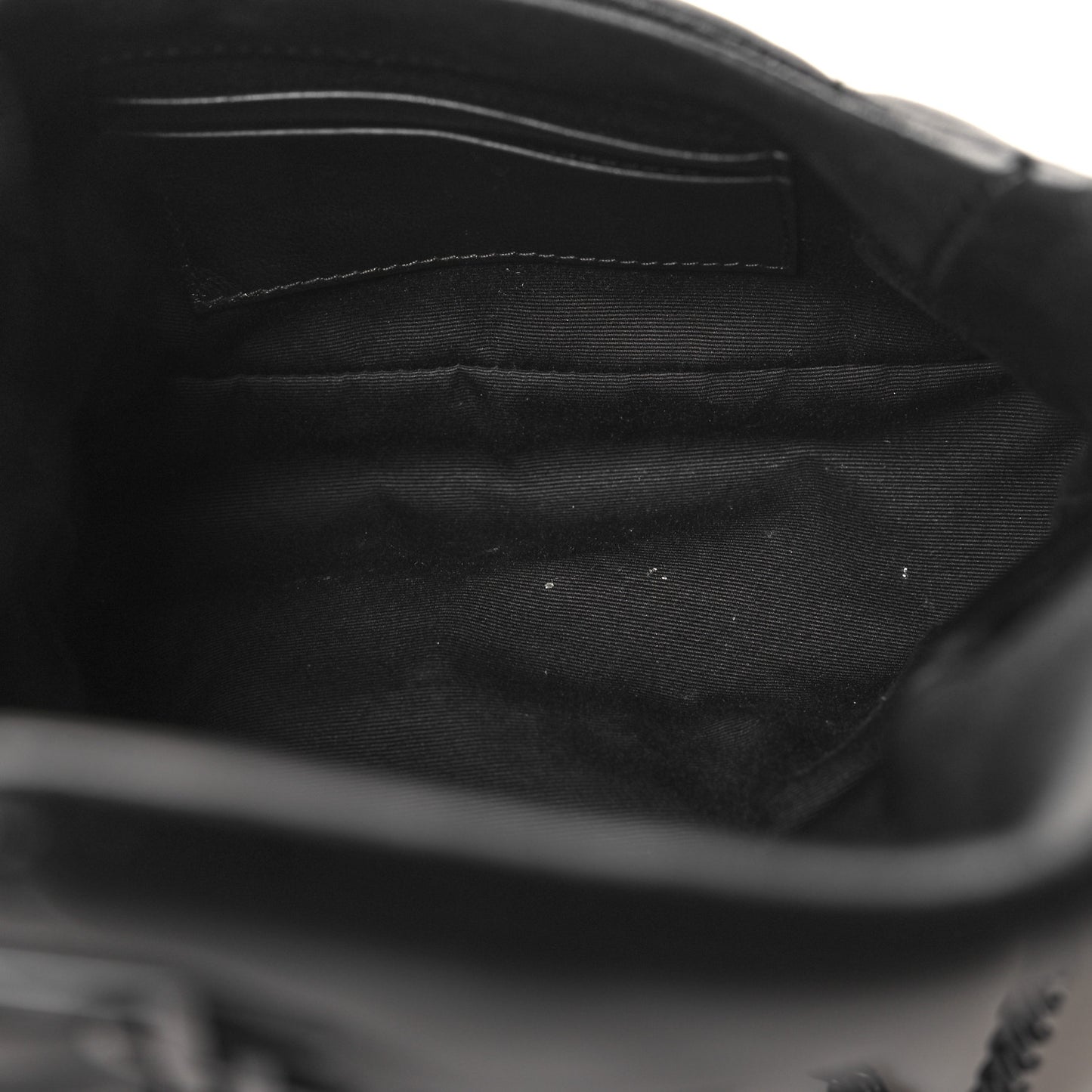 Calfskin Quilted Toy Loulou Puffer Monogram Monochrome Chain Satchel Black