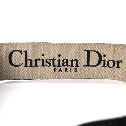 Christian Dior Canvas Embroidered Shoulder Strap Black 7 of 10