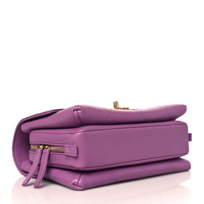 Chanel Lambskin Sleek And Chic Flap Purple 3 of 10