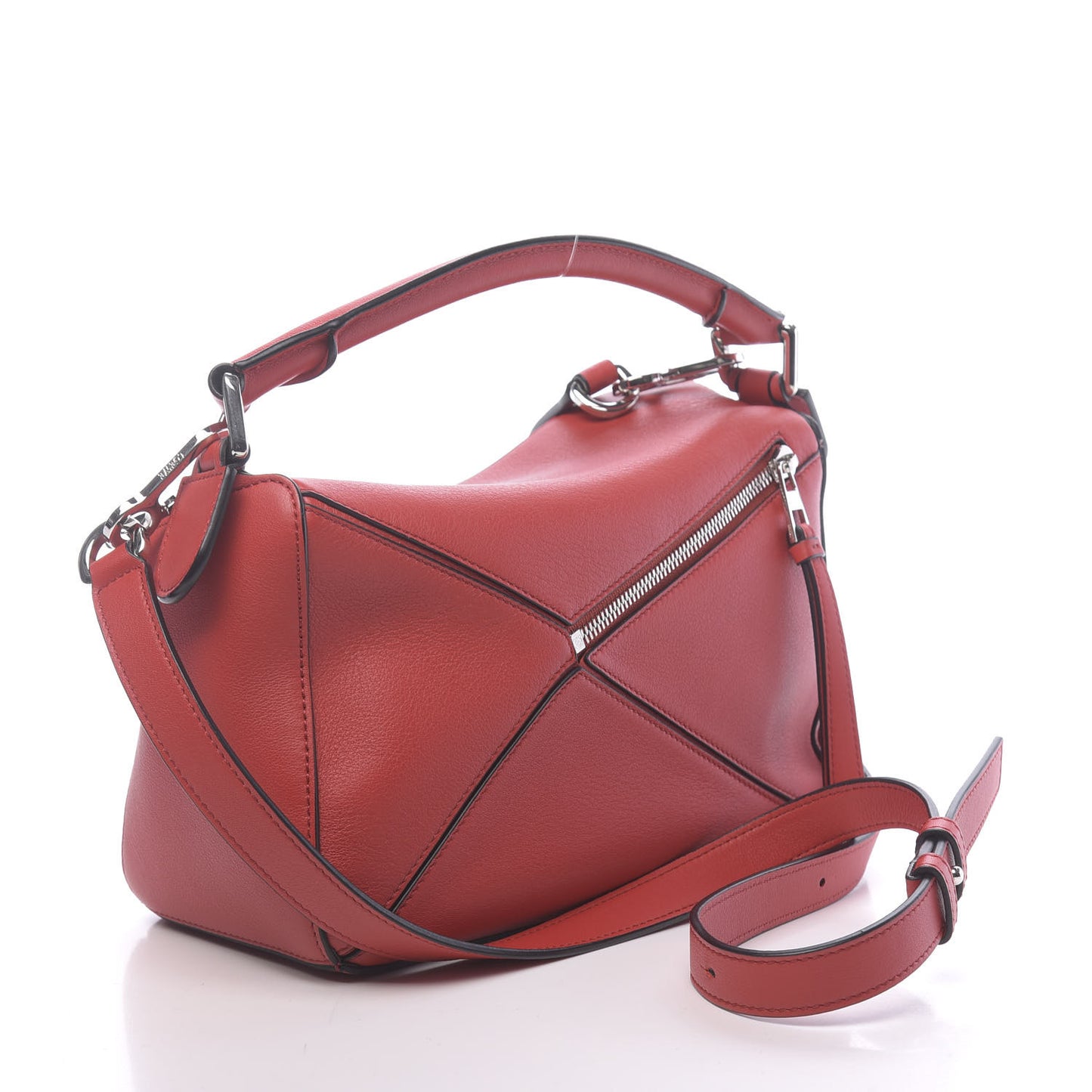 Calfskin Small Puzzle Bag Scarlet