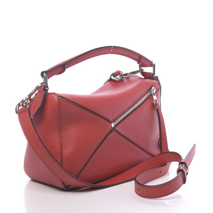 Loewe Calfskin Small Puzzle Bag Scarlet 3 of 9
