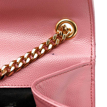 Saint Laurent Grain De Poudre Medium Classic Monogram Kate Satchel Dark Rose 11 of 15