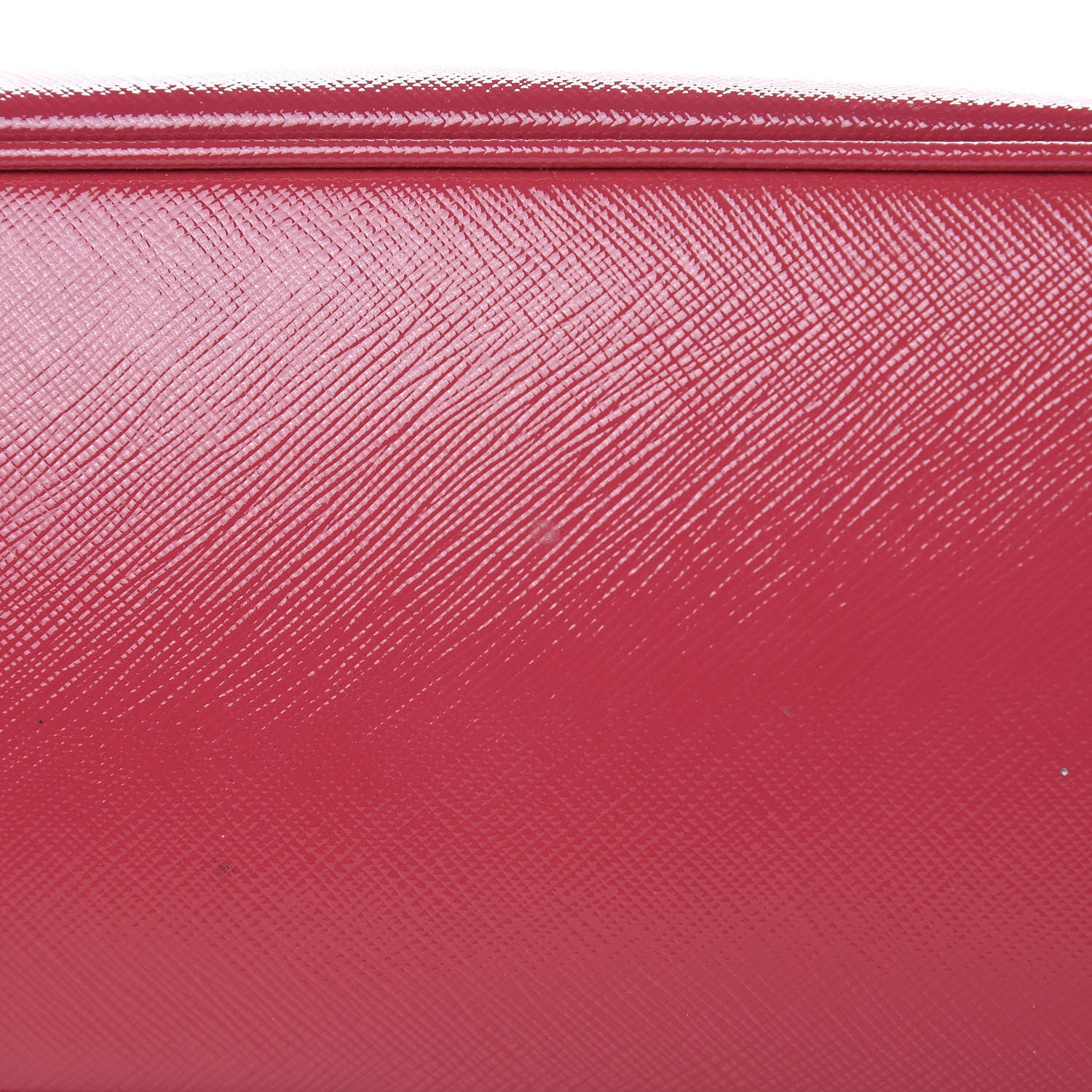 Prada Saffiano Vernice Mini Galleria Double Zip Tote Peonia 11 of 14
