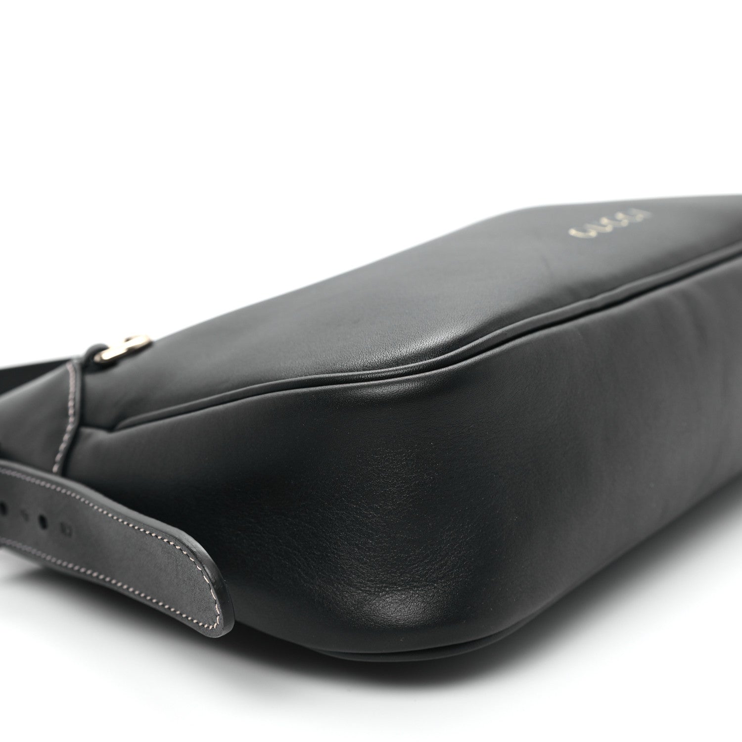 Gucci Calfskin Medium Emblem Shoulder Bag Black 9 of 11