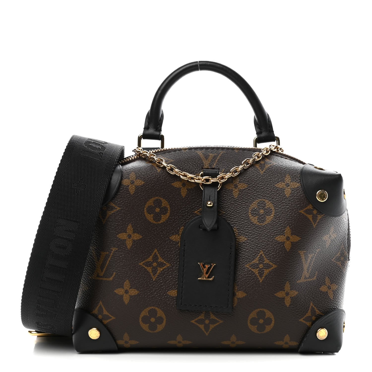 Louis Vuitton Monogram Petite Malle Souple Black 1 of 4