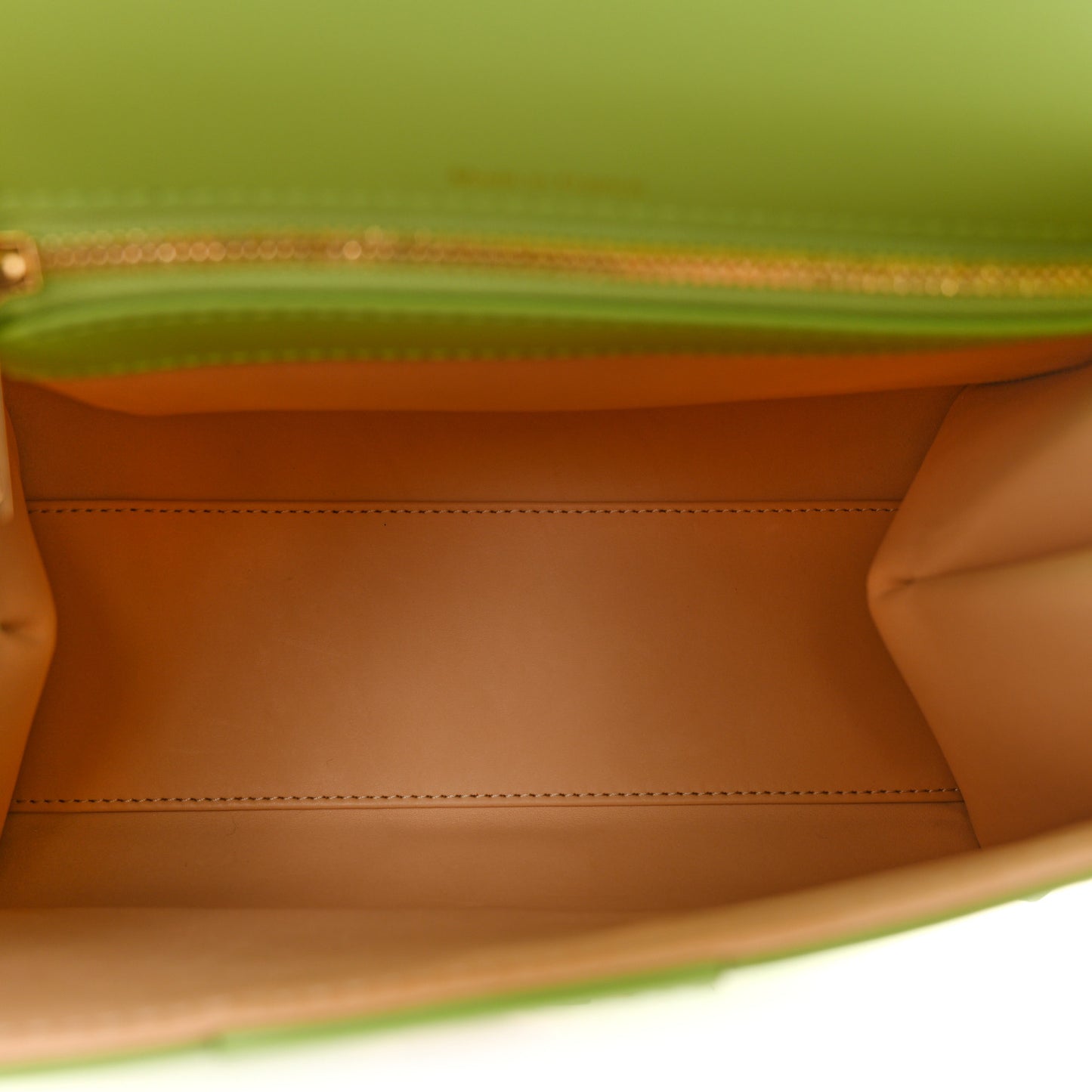 Box Calfskin PM Brillant Satchel Aloe