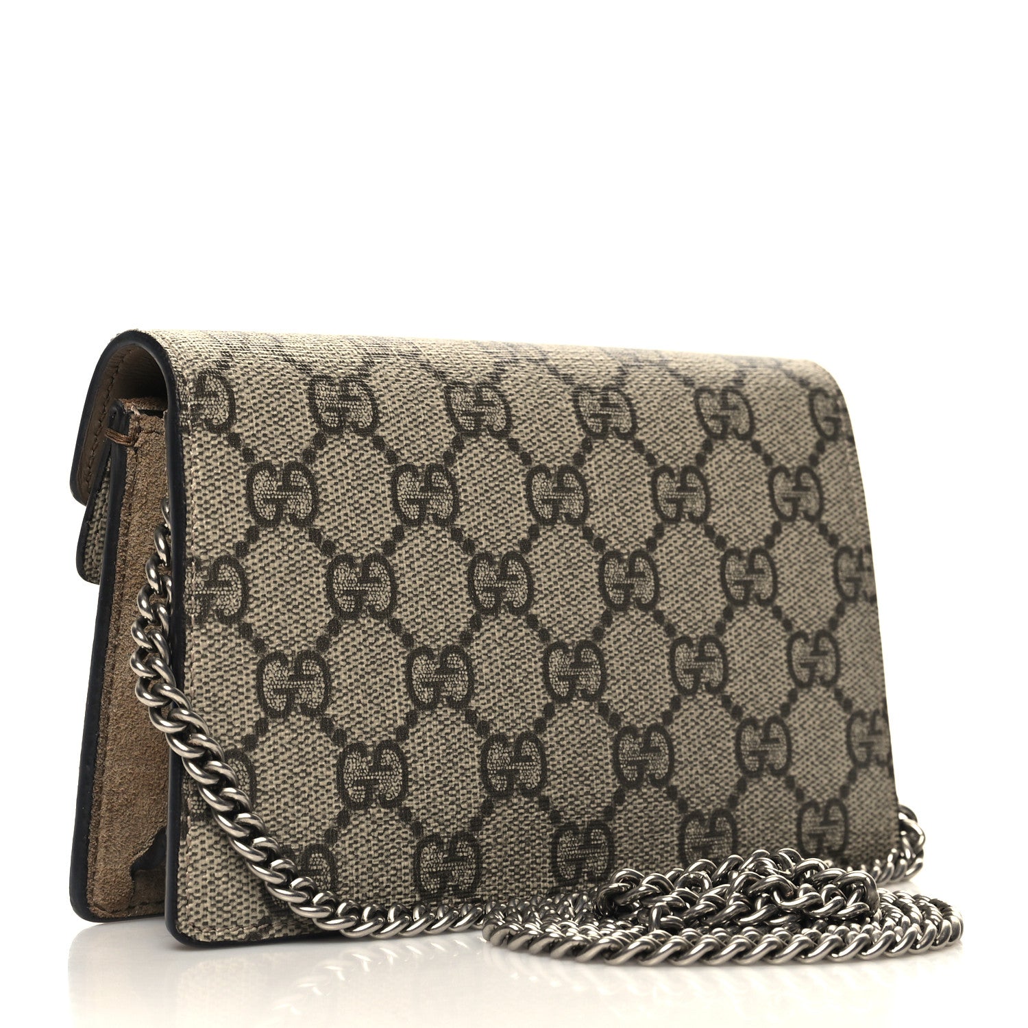 Gucci GG Supreme Monogram Super Mini Dionysus Shoulder Bag Taupe 3 of 10