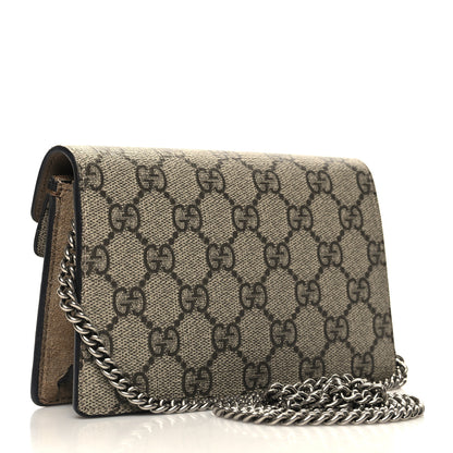 Gucci GG Supreme Monogram Super Mini Dionysus Shoulder Bag Taupe 3 of 10