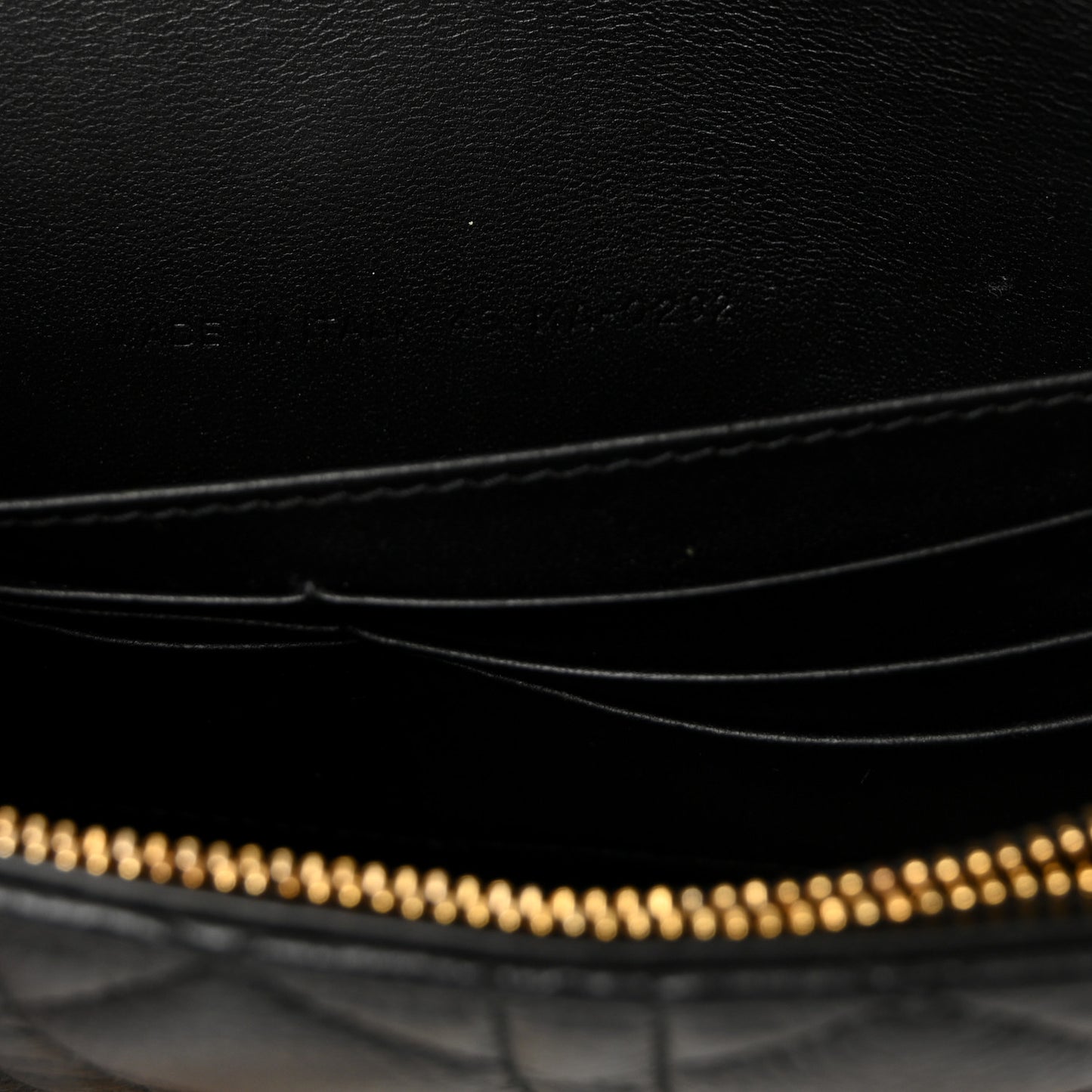 Supple Calfskin Caro Pouch with Chain Black