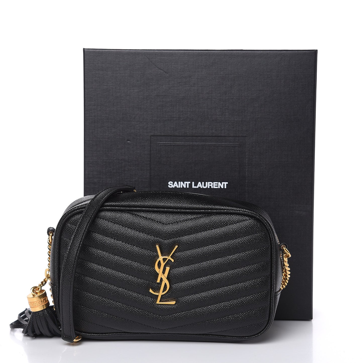 Grain De Poudre Matelasse Monogram Mini Lou Camera Bag Black