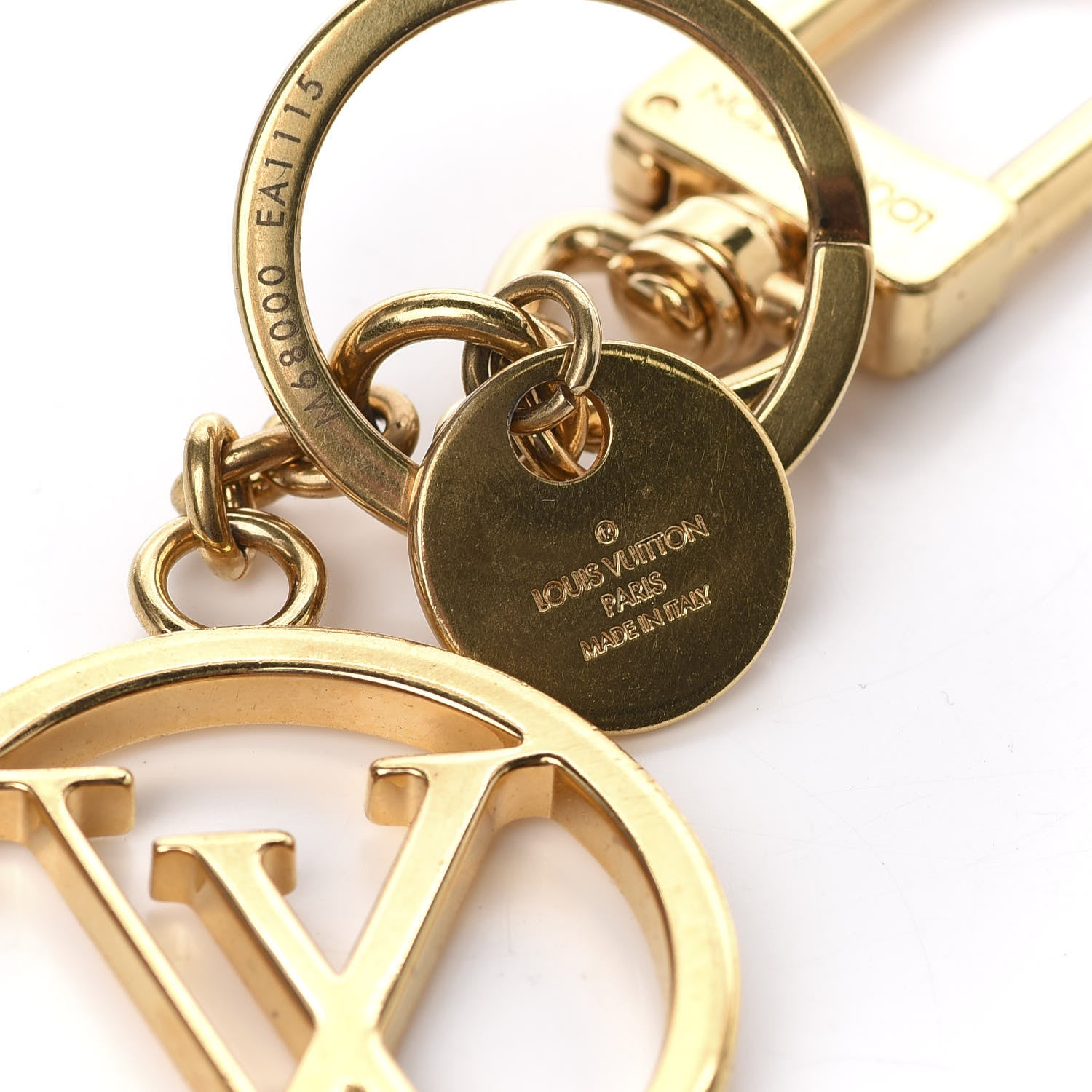 Louis Vuitton LV Circle Bag Charm Key Holder Gold 3 of 3
