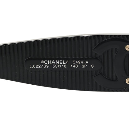 Chanel Square Polarized CC Sunglasses 5494-A Black 5 of 7