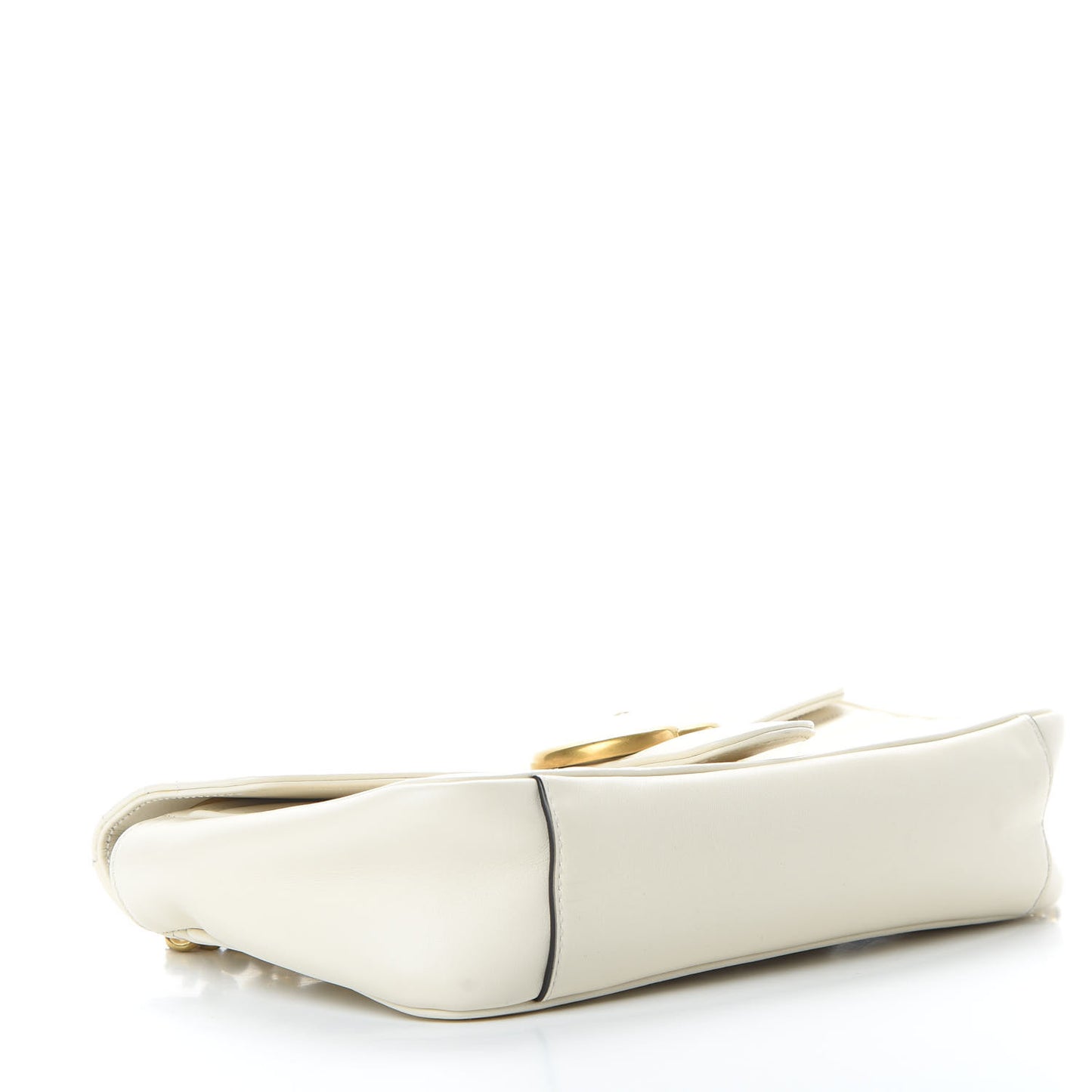 Calfskin Matelasse Small GG Marmont Shoulder Bag White