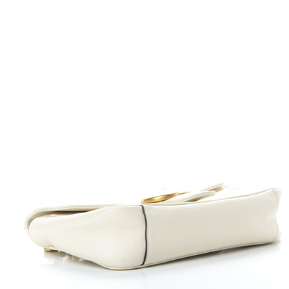 Gucci Calfskin Matelasse Small GG Marmont Shoulder Bag White 4 of 13