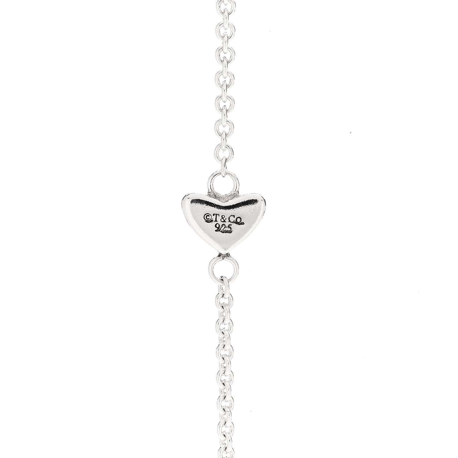 Tiffany Sterling Silver Heart Lariat Necklace 4 of 5