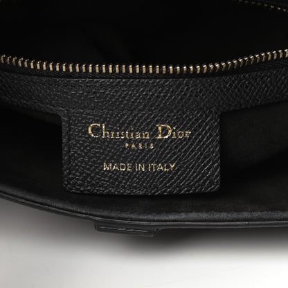 Christian Dior Grained Calfskin Saddle Bag Black 6 of 11