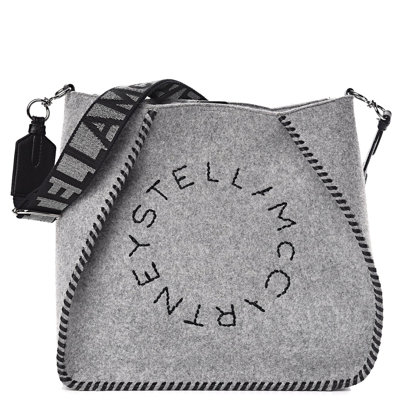 Eco Felt Logo Crossbody Smoke Slate