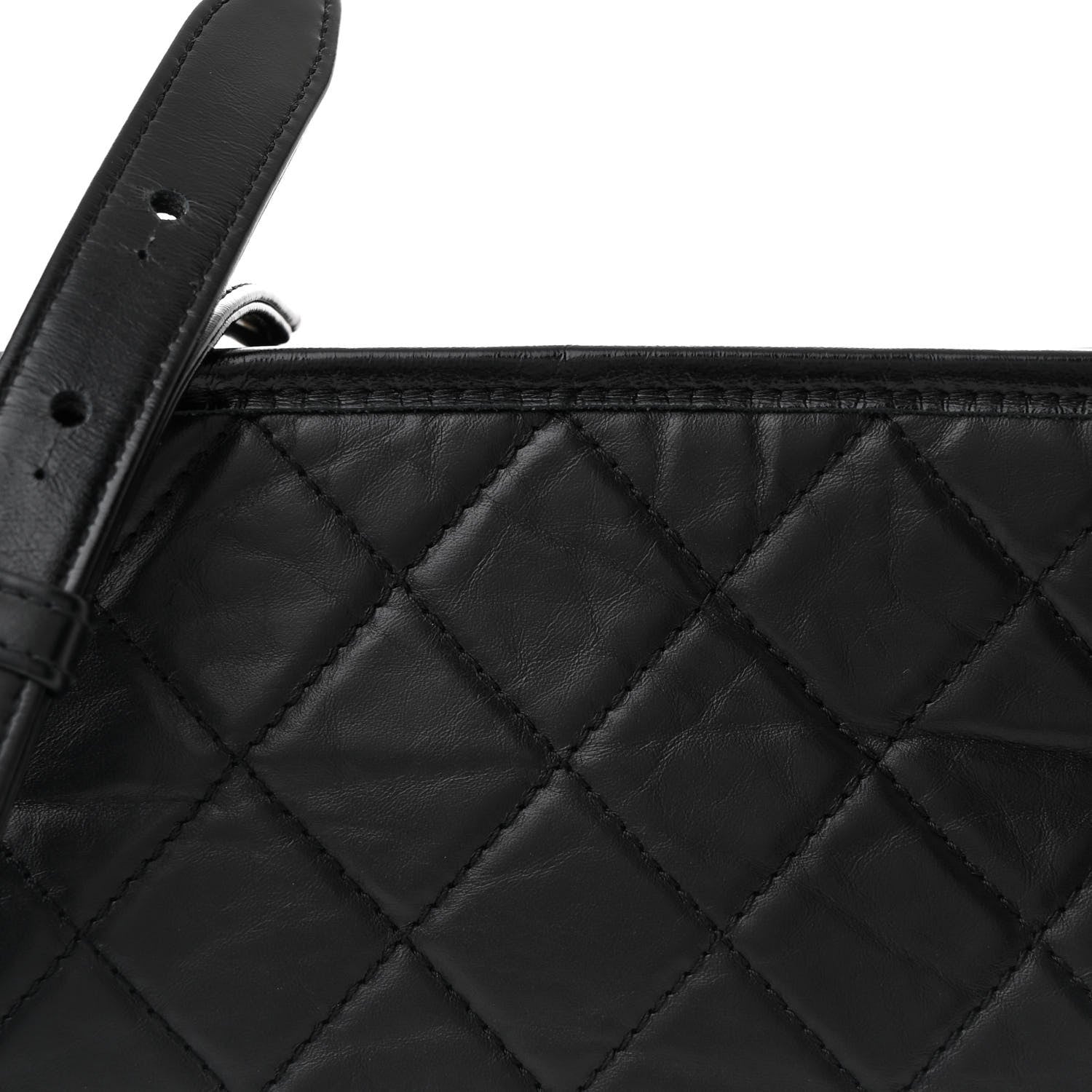 Chanel Aged Calfskin Quilted New Medium Gabrielle Hobo Black 8 of 10