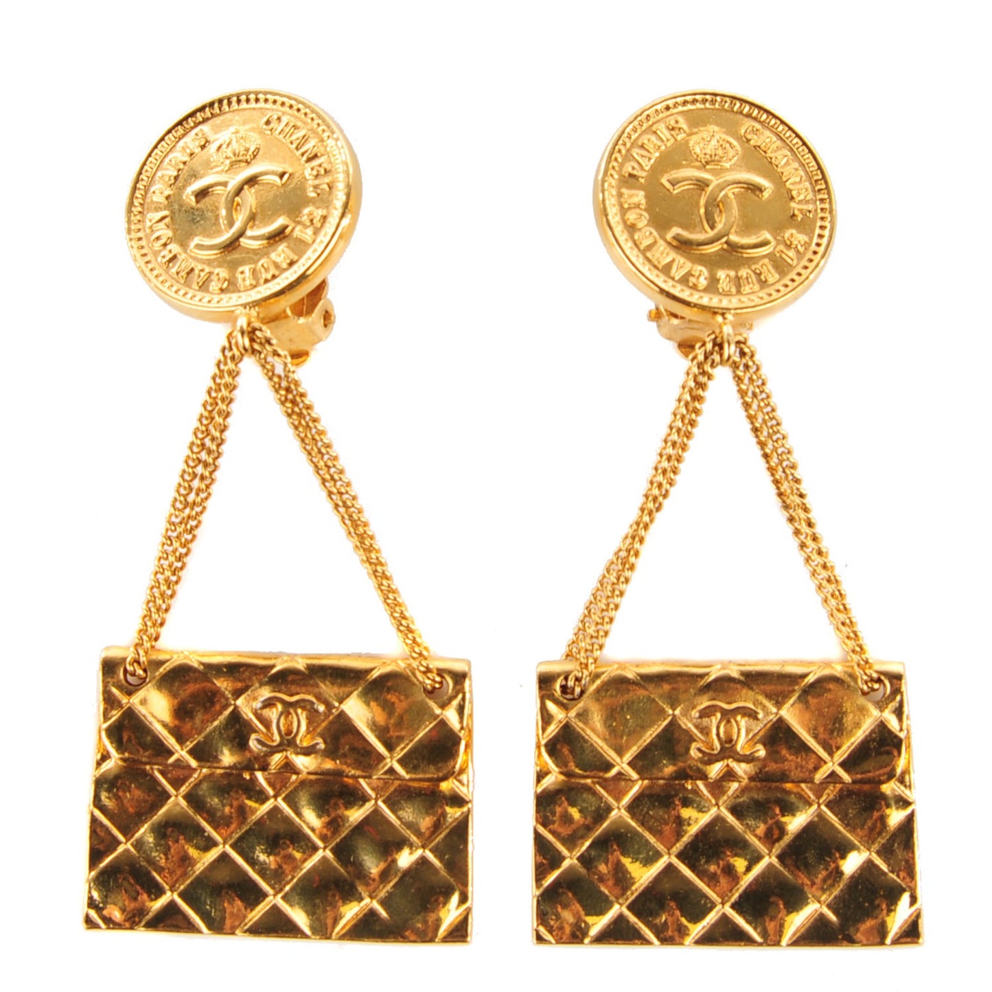2.55 Flap Clip On Earrings