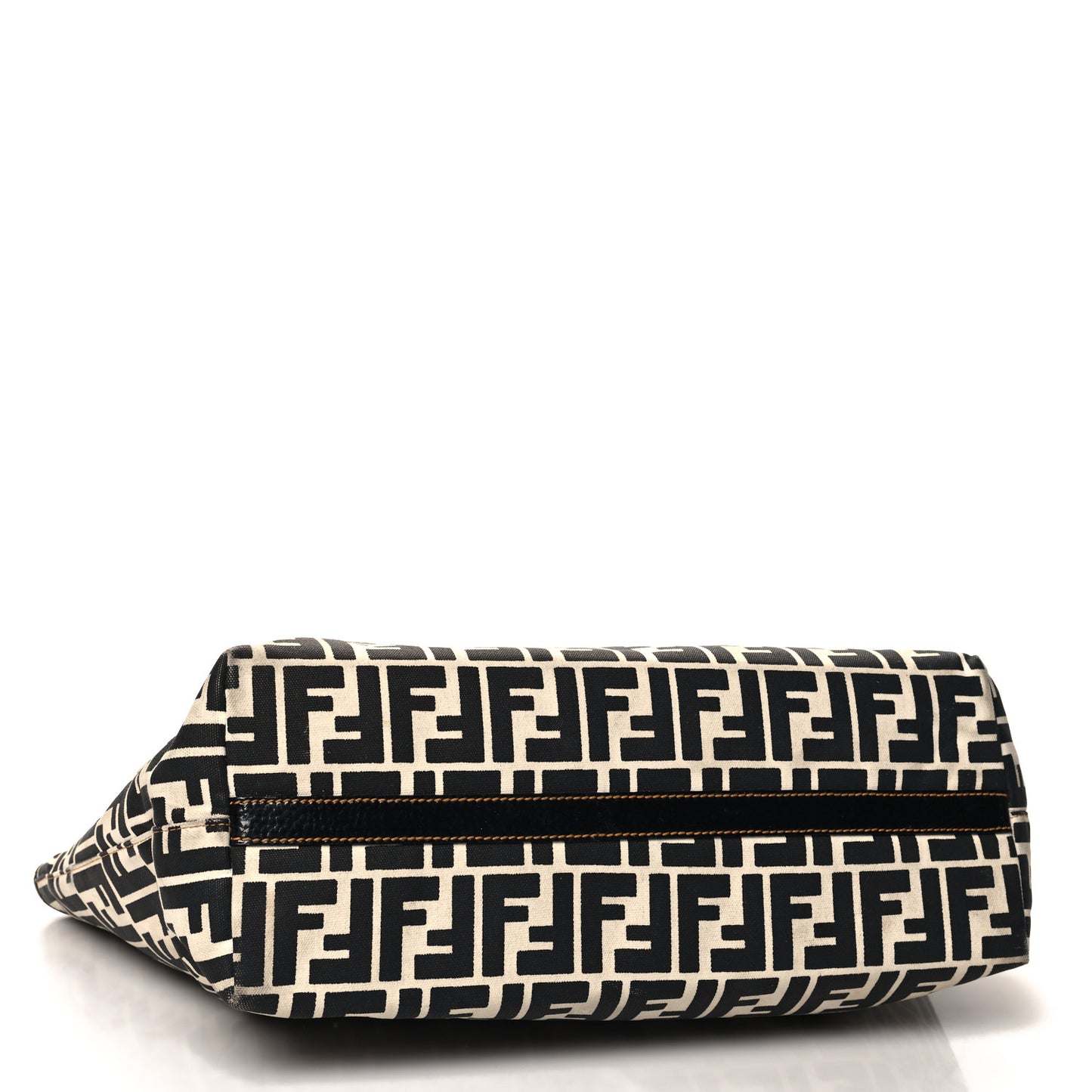 Canvas FF Roll Tote Black White