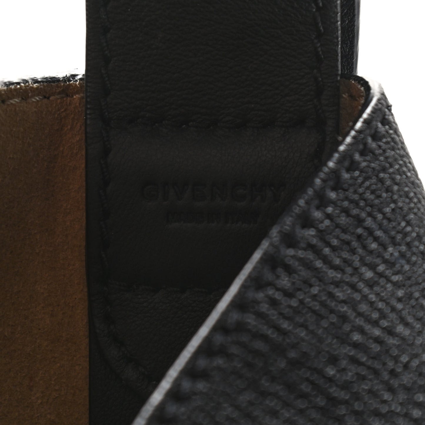 Grained Calfskin GV Bucket Bag Black