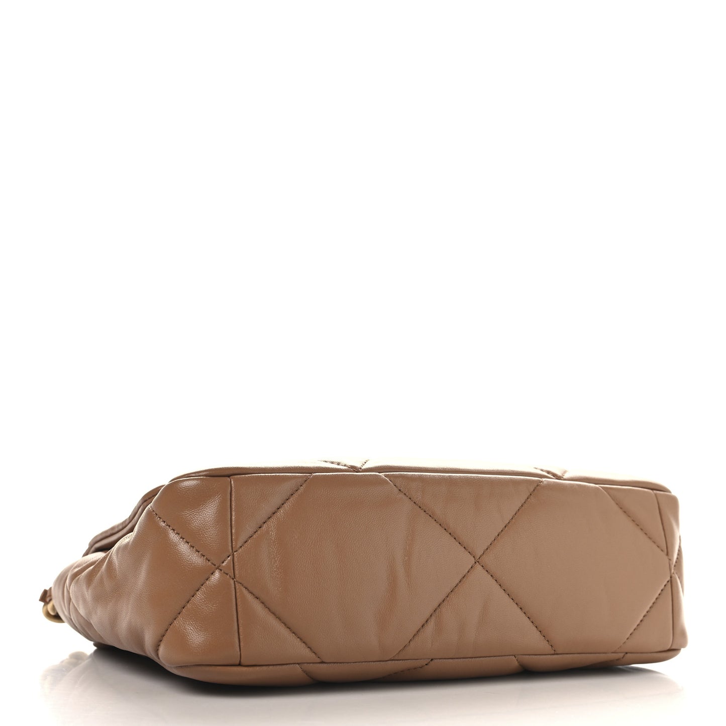 Lambskin Quilted Medium Chanel 19 Flap Brown