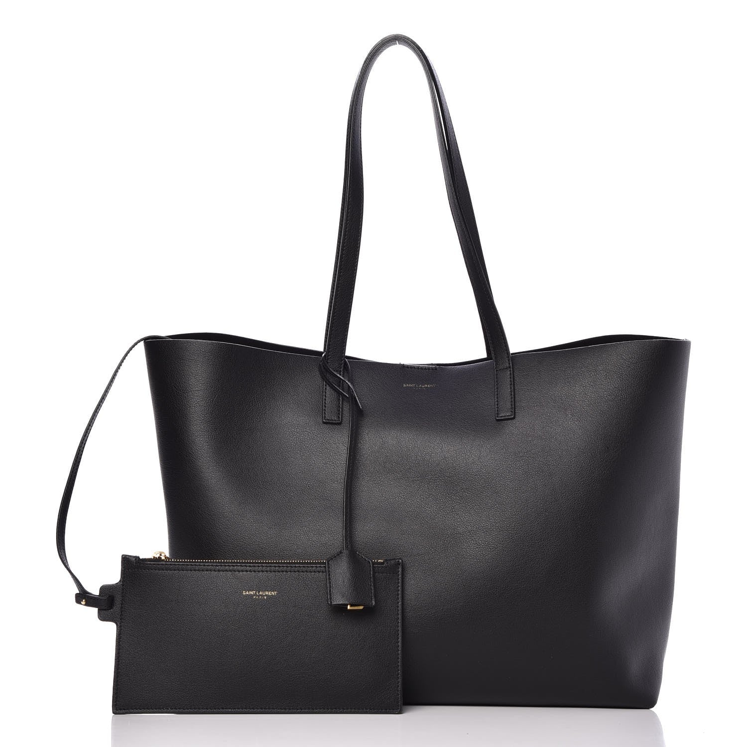 Saint Laurent Calfskin Large Shopping Tote Black 1 of 12