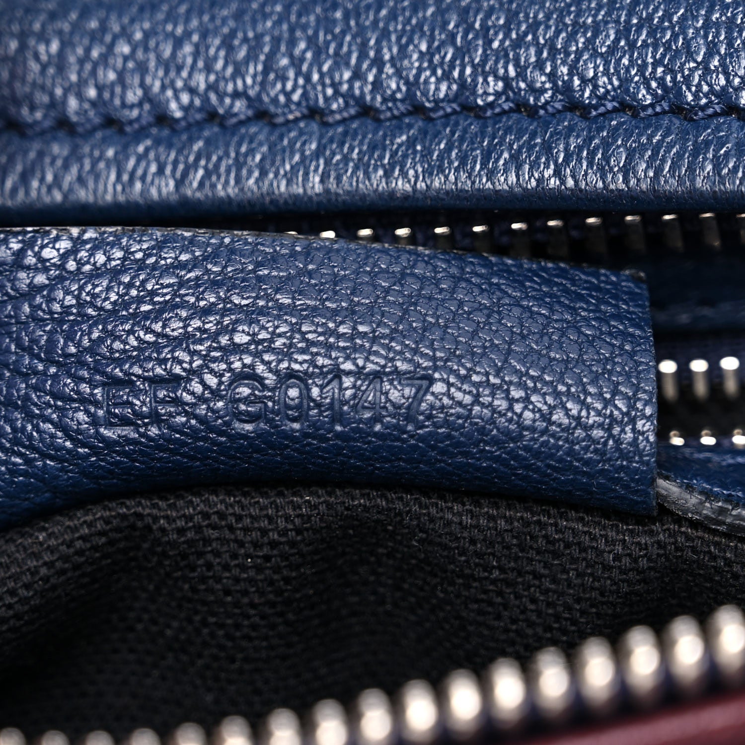 Givenchy Sugar Goatskin Small Pandora Navy Burgundy 7 of 13