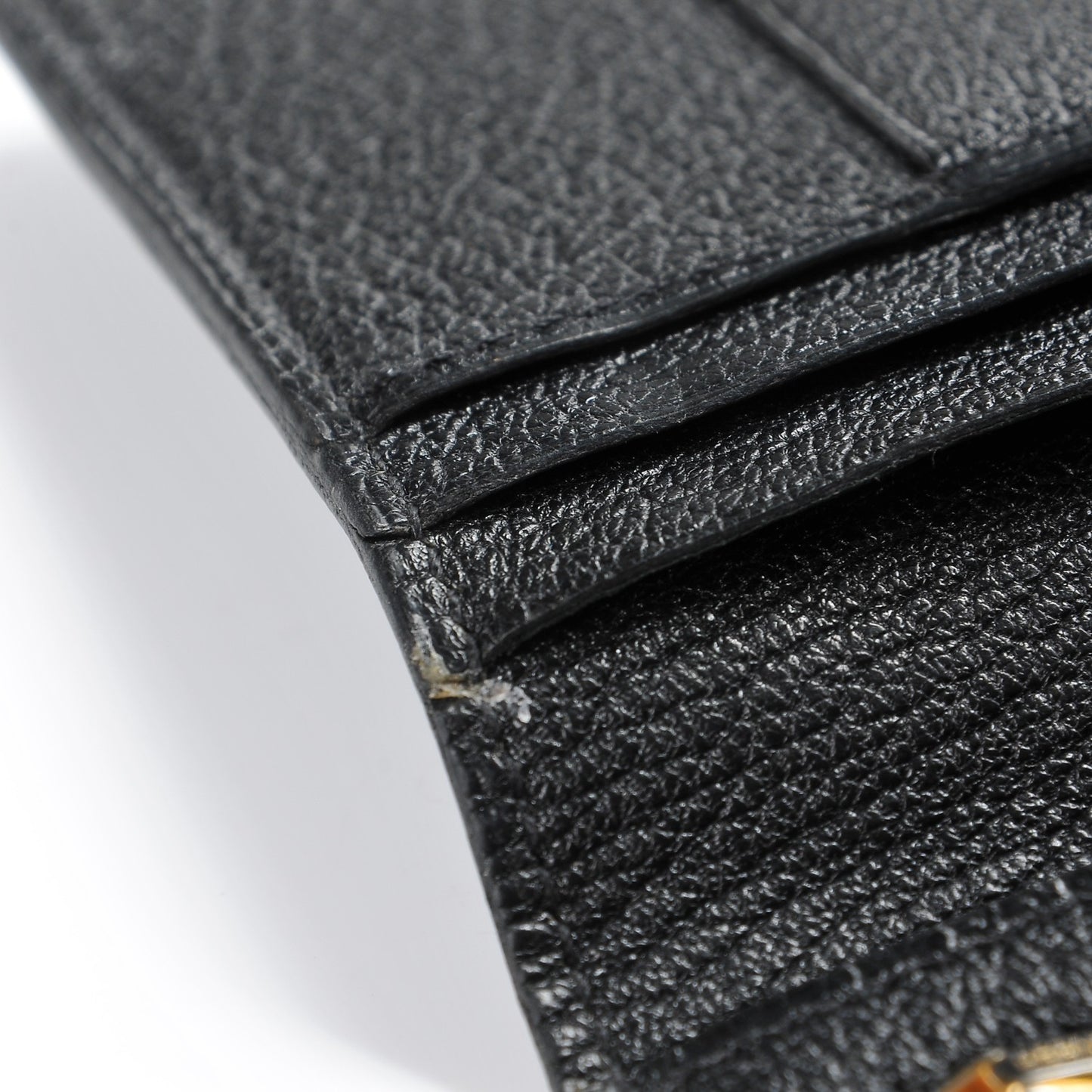 Chevre Mysore Bearn Tri-Fold Wallet Black