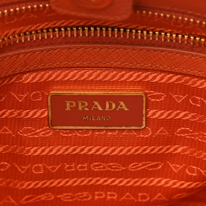 Prada Saffiano Lux Medium Tote Papaya 7 of 17
