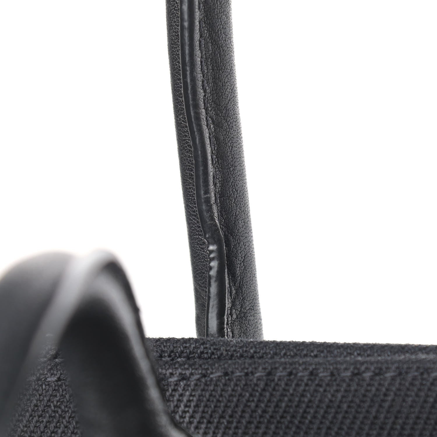 Saint Laurent Linen Calfskin Rive Gauche Tote Black 20 of 20