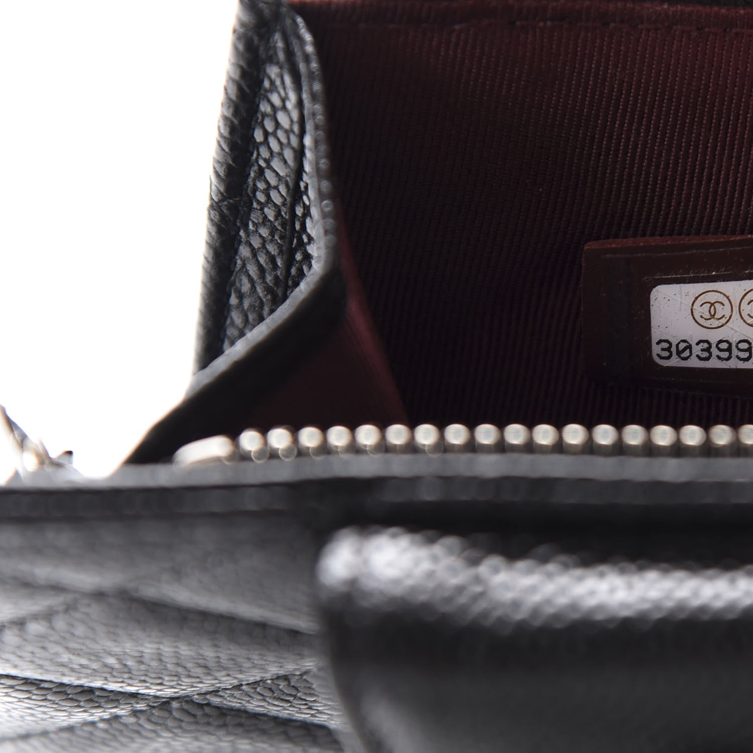 Chanel Caviar Quilted CC Phone Holder Black 10 of 12
