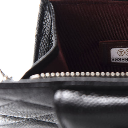 Chanel Caviar Quilted CC Phone Holder Black 10 of 12