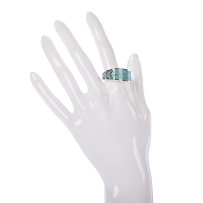 David Yurman Sterling Silver Turquoise Southwest Ring 62 10 2 of 6