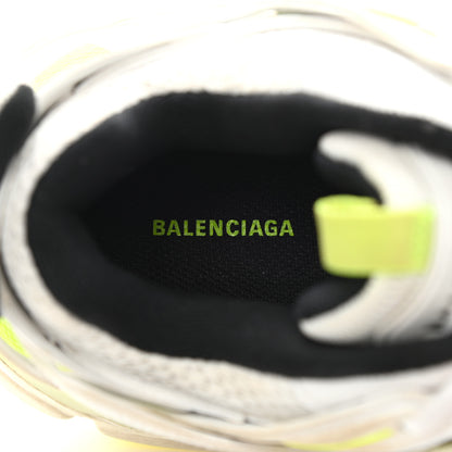 Balenciaga Mesh Nylon Worn Out Effect Womens Track Sneakers 39 White Fluo Yellow 8 of 17