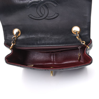 Chanel Lambskin Quilted Mini Square Flap Bag Black 4 of 11
