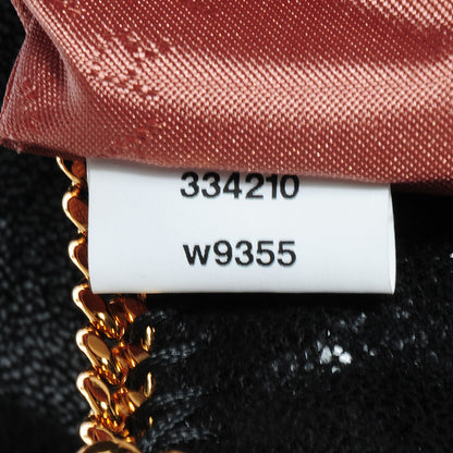 Stella McCartney Faux Leather Shaggy Deer Big Falabella Tote Black 7 of 9